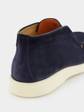 Santoni Almond-Toe Suede Boots