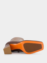 Santoni Brown Leather High-Heel Ankle Boots