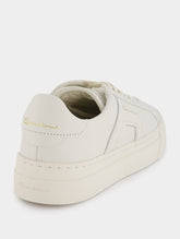 Santoni Double Buckle Leather Sneakers