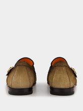 Santoni Double-Buckle Suede Loafers