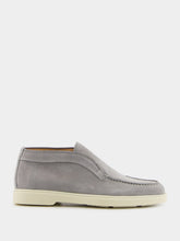 Santoni Grey Desert Leather Boots