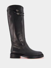 Santoni Knee-Length Leather Boots