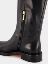 Santoni Knee-Length Leather Boots