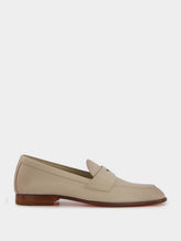Santoni Leather Penny Loafers