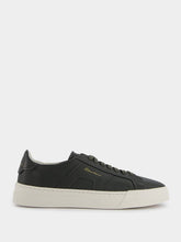 Santoni Logo-Print Contrasting-Sole Leather Sneakers