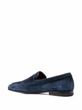 Santoni Suede Double-Buckle Loafer