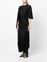 Stella McCartney Cape-sleeve asymmetric dress