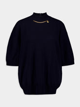 Stella McCartney Falabella High-Neck Wool Blouse