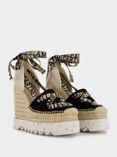Stella McCartney Gaia Canvas 140mm Wedge Espadrilles