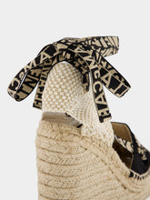 Stella McCartney Gaia Canvas 140mm Wedge Espadrilles