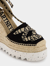 Stella McCartney Gaia Canvas 140mm Wedge Espadrilles