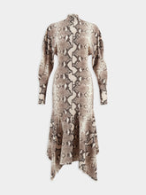 Stella McCartney L/S Phyton Print Midi Dress