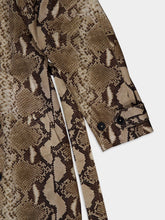 Stella McCartney Python-Print Belted Trench