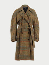 Stella McCartney Tweed Belted Double-Breasted Coat