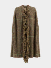 Stella McCartney Tweed Knit Cape Coat