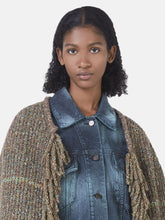 Stella McCartney Tweed Knit Cape Coat