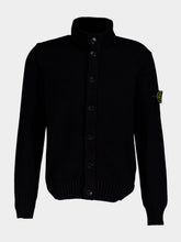 Stone Island Compass-Motif Knitted Cardigan