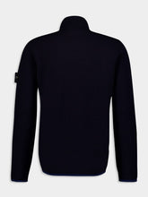 Stone Island Compass-Motif Zip-Up Knit Cardigan