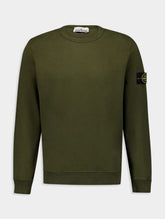 Stone Island Compass-Patch Cotton Sweatshirt