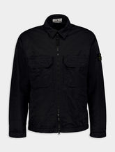 Stone Island Nylon Twill Black Shirt Jacket