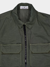 Stone Island Nylon Twill Green Shirt Jacket