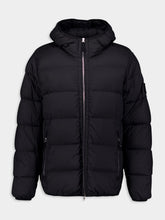 Stone Island Tunnel Down-TC Black Hooded Jacket