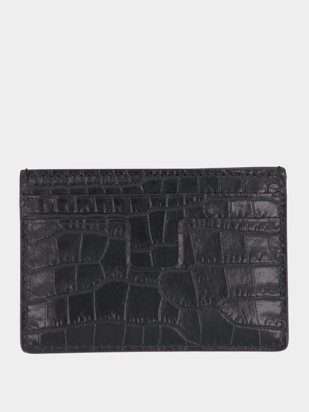 Tom FordCroc-Embossed Leather Card Holder at Fashion Clinic