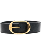 Tom Ford Grain leather oval belt
