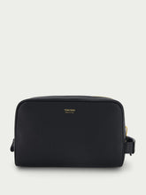 Tom Ford Black Grain Leather Wash Bag