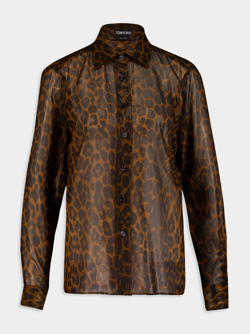 Tom FordLeopard Georgette Shirt at Fashion Clinic