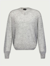 Tom Ford Mohair Blend Melange V Neck Jumper