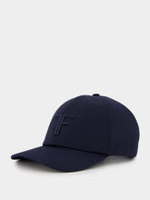 Tom Ford Monogrammed Blue Canvas Cap