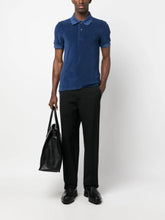 Tom Ford Blue Towelling-Finish Polo Shirt