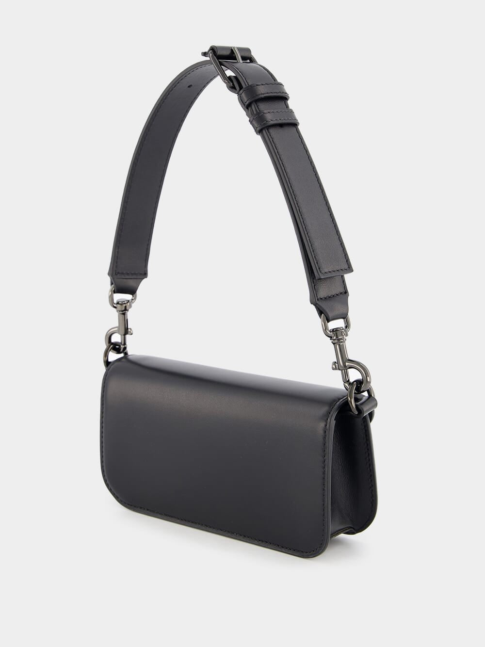 Valentino GaravaniBlack Mini Locò Crossbody Calfskin Bag at Fashion Clinic