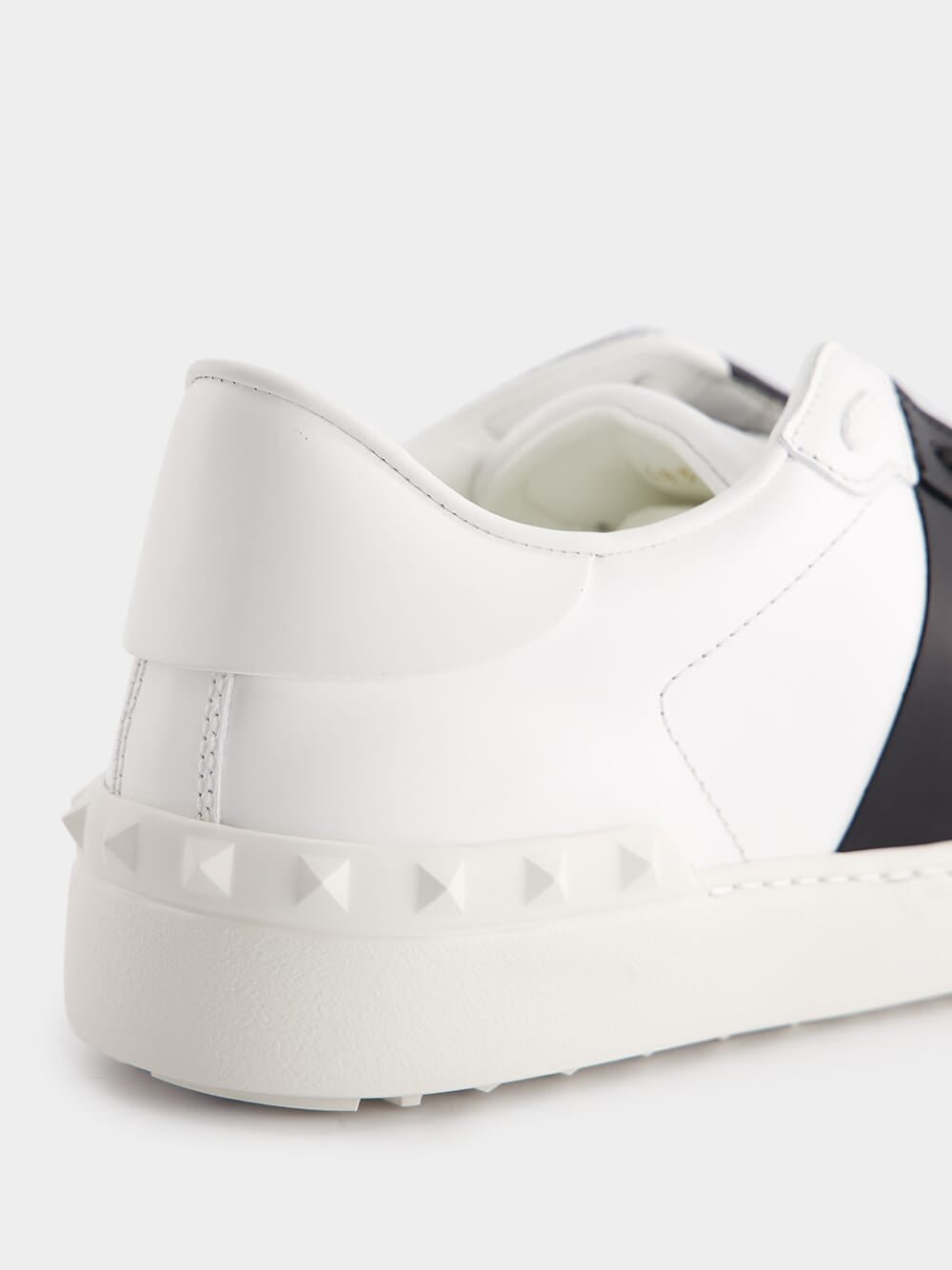 Valentino GaravaniCalfskin Open Black Sneakers at Fashion Clinic