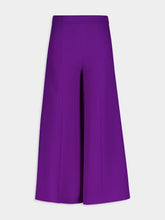 Valentino Garavani Cropped Flared Silk Trousers