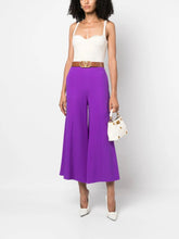 Valentino Garavani Cropped Flared Silk Trousers
