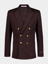 Valentino Garavani Double-Breasted Jacket In Stretch Cotton