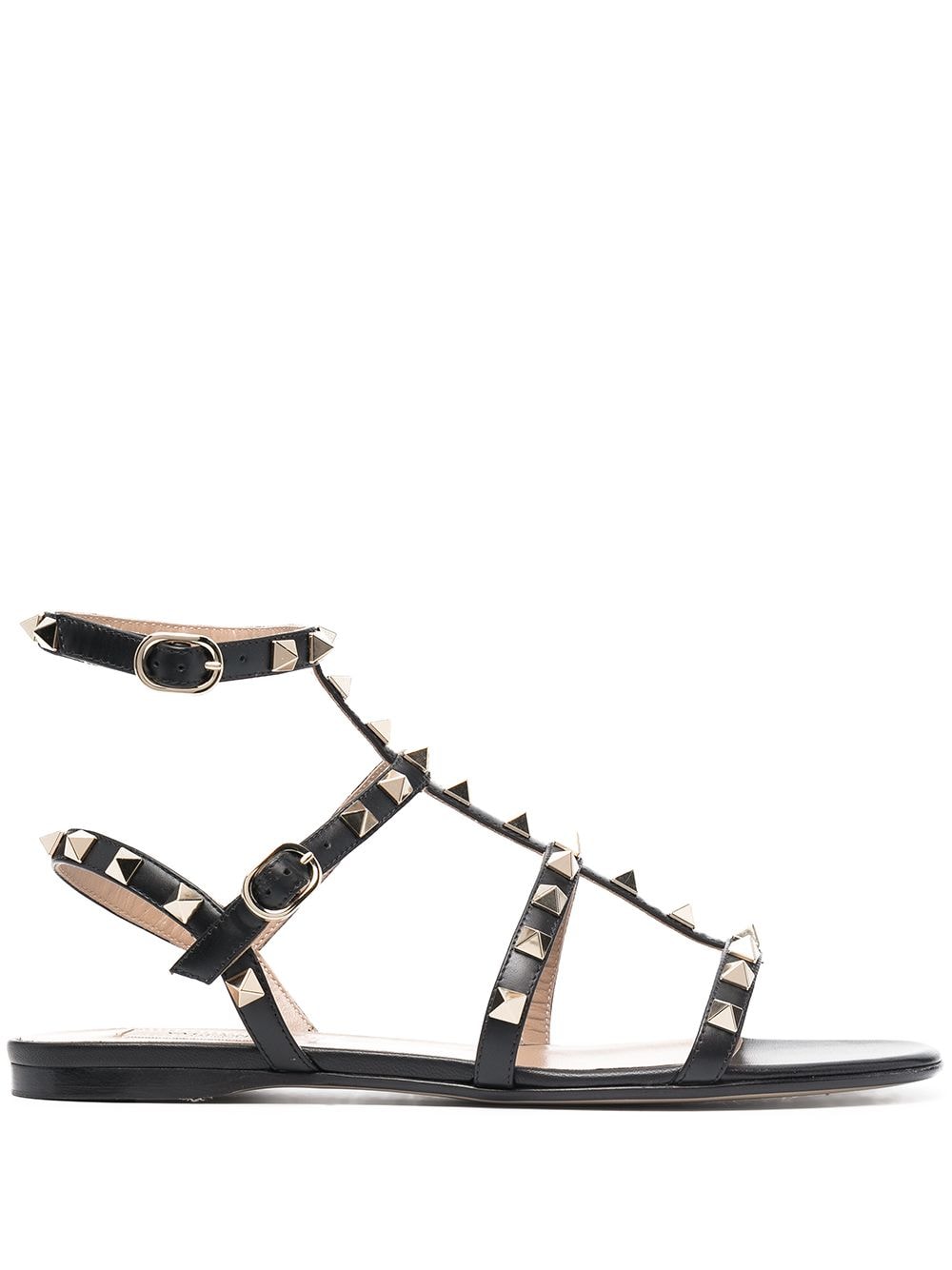 Valentino GaravaniRockstud Flat Sandals at Fashion Clinic