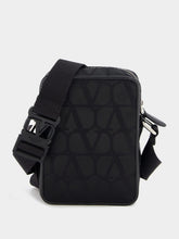 Valentino Garavani Small Black Iconographe Nylon Shoulder Bag