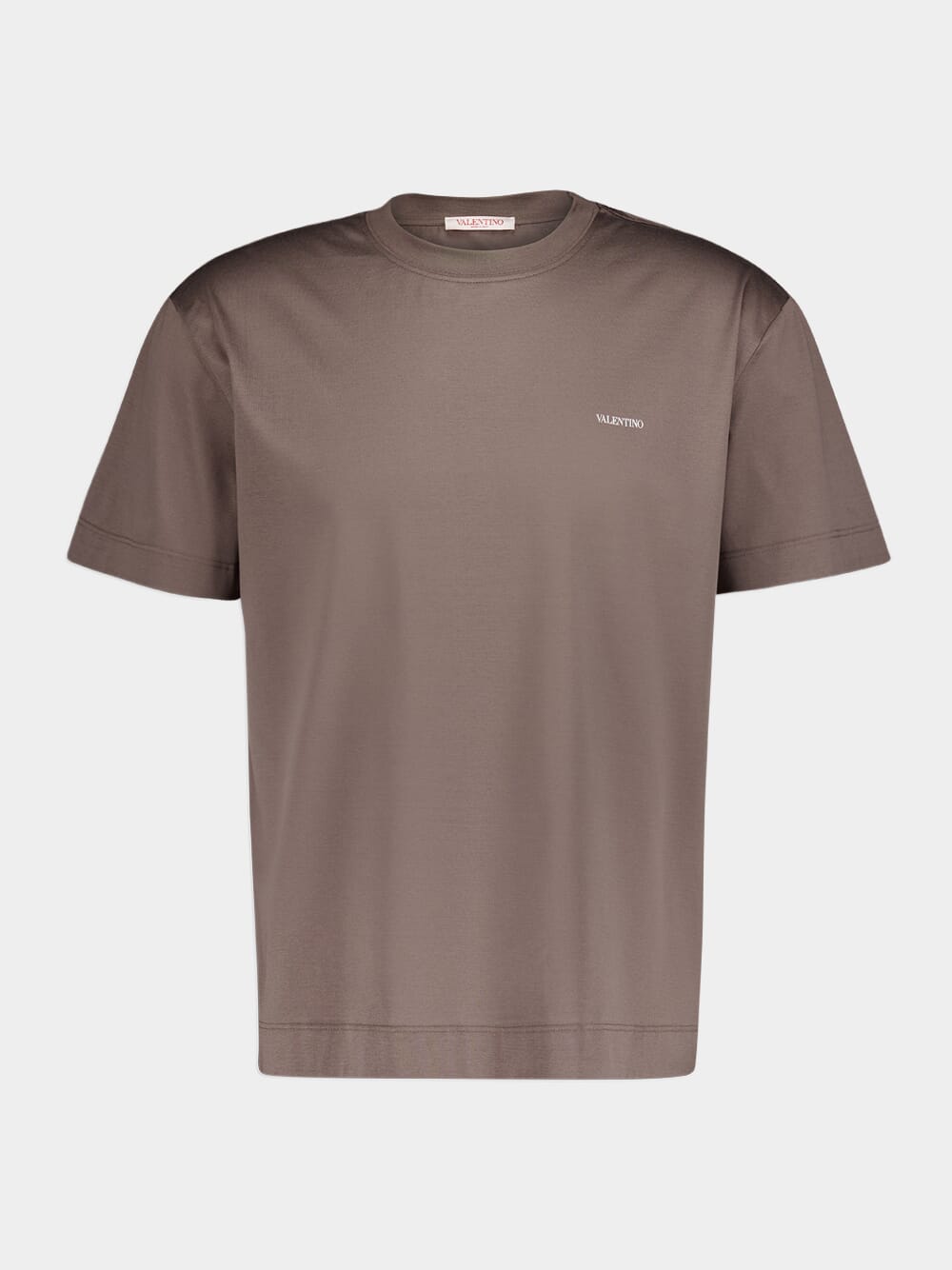 Valentino GaravaniValentino Print Cotton Brown T-Shirt at Fashion Clinic