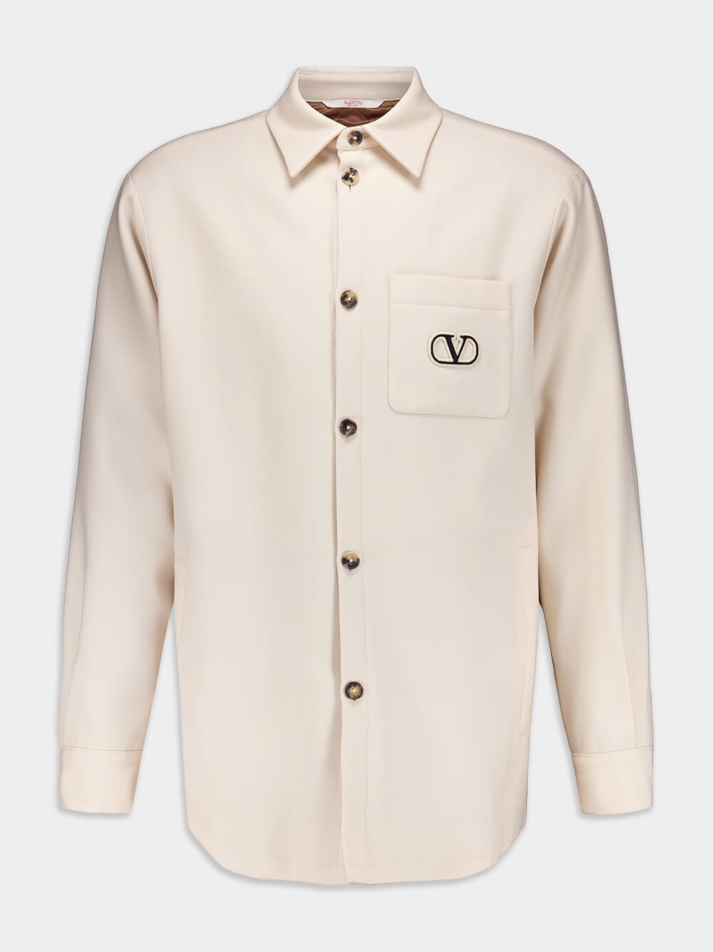 Valentino GaravaniVlogo Signature Embroidered Shirt Jacket at Fashion Clinic