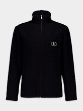 Valentino Garavani Vlogo Signature Patch Tweed Jacket