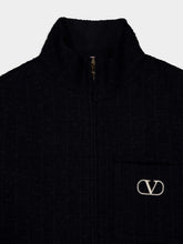 Valentino Garavani Vlogo Signature Patch Tweed Jacket