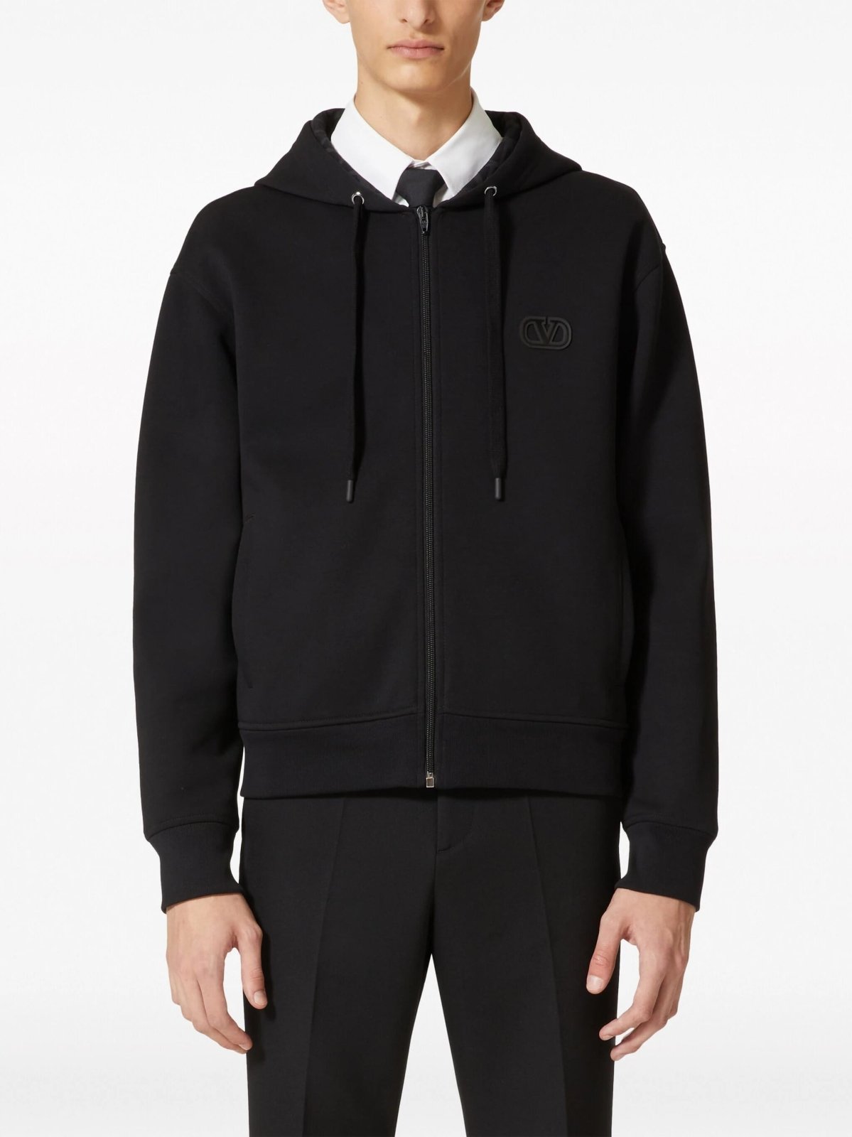 Valentino GaravaniVLogo Signature Zip-Up Hoodie at Fashion Clinic