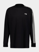 Y-3 Logo-Print 3-Stripes Sweatshirt