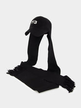 Y-3 Wool Logo-Print Scarf Cap