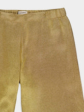 Zeus+Dione Alcestes Golden Wide-Leg Trousers