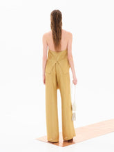 Zeus+Dione Alcestes Golden Wide-Leg Trousers