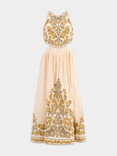 Zimmermann Devi Halter Tie Midi Dress